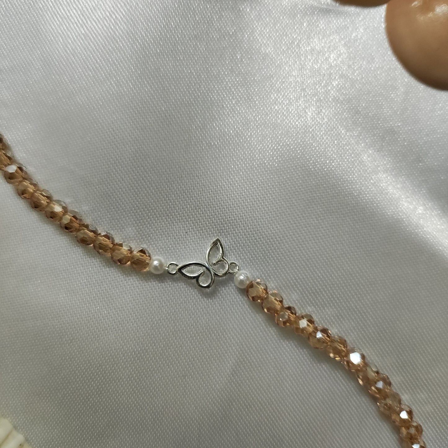 Gold bead with Butterfly Charm bracelet